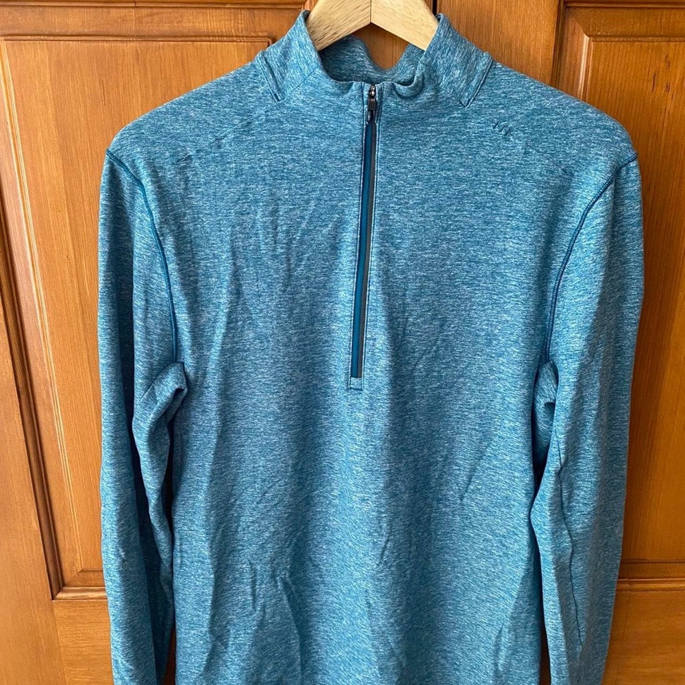 Lululemon Mens Surge Warm Half Zip | S | Turquoise